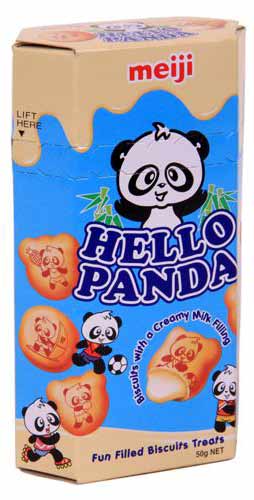 Meiji Hello Panda Biscuits With A CreaMy Milk Filling 50gm