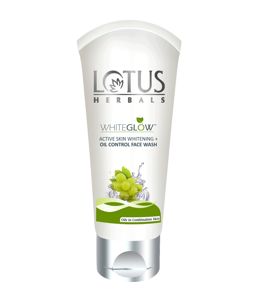 LOTUS WHITE GLOW ACTIVE SKIN WHITENING OIL CONTROL FACE WASH 50G
