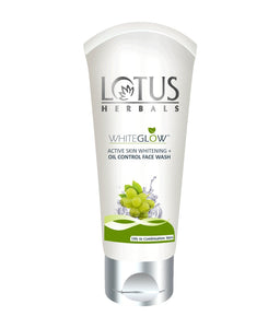 LOTUS WHITE GLOW ACTIVE SKIN WHITENING OIL CONTROL FACE WASH 50G