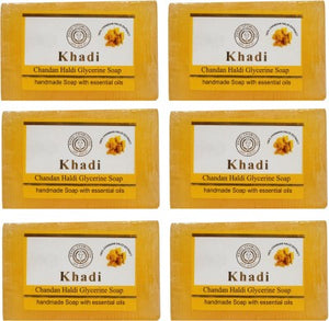 KHADI CHANDAN HALDI GLYCERINE SOAP 125G