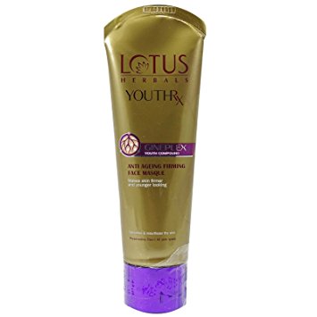 LOTUS HERBALS YOUTH RX ANTI AGEING FIRMING FACE MASQUE 80G