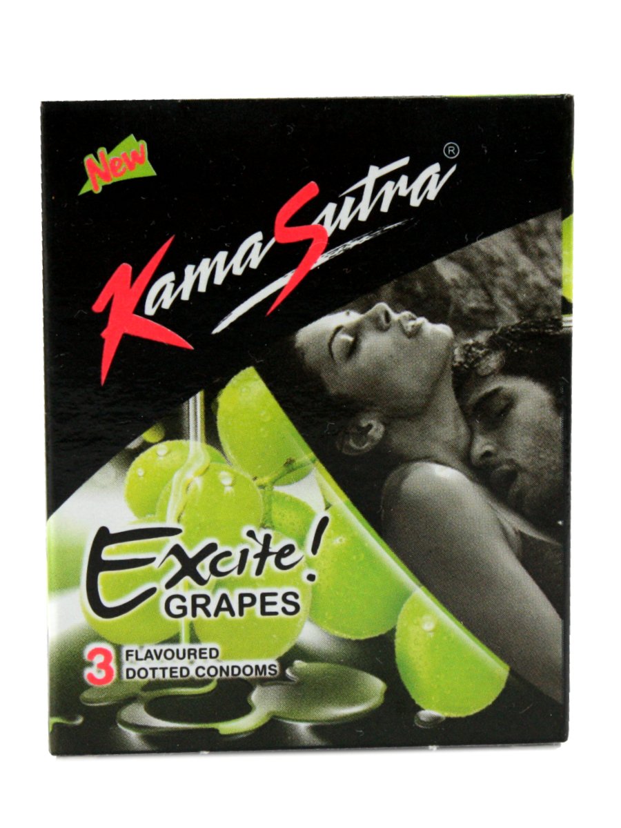 Kamasutra Excite Grapes Flavoured Dotted Condoms 10