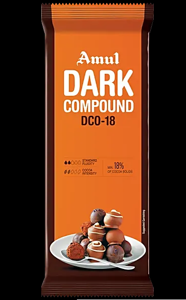AMUL DARK COMPOUND DCO-18 CHOCOLATE 500gm – Freshlee Shop