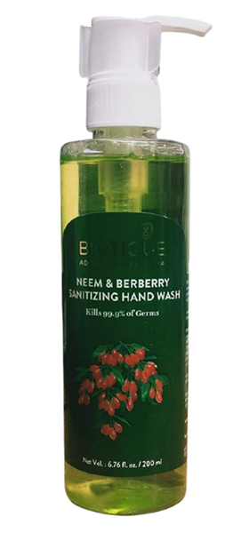 BIOTIQUE NEEM&BERBERRY SANITIZING HAND WASH 200ML