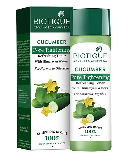 BIOTIQUE CUCUMBER PORE TIGHTENING REFRESHING TONER 120ML
