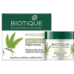 Biotique Advanced Ayurveda Wheatgerm Anti-Ageing Night Cream 50G