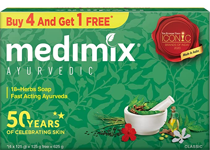 Medimix Ayurvedic Skin Fit Soap Buy 4 Get 1Free 125G