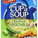 BATCHELORS CUP A SOUP WITH CROUTONS CREAM OF VEGETABLE 4 SACETS
