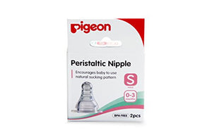 Pigeon Peristaltic Nipple 0 to 3 Month 2pcs