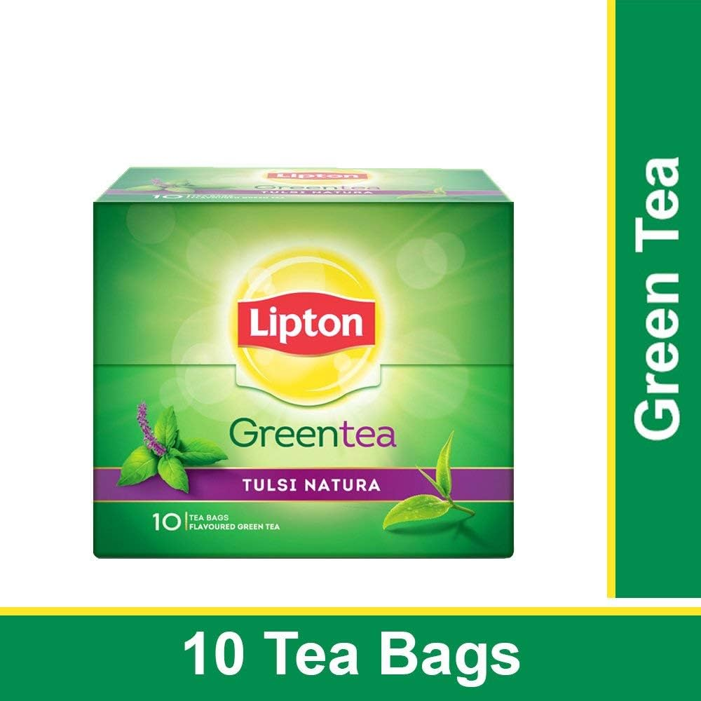 Lipton Green Tea Tulsi Natura 10 Tea Bags