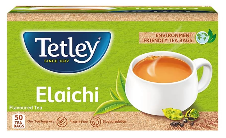 Tata Tetley With Elaichi Natural Flavour 50 Tea Bags