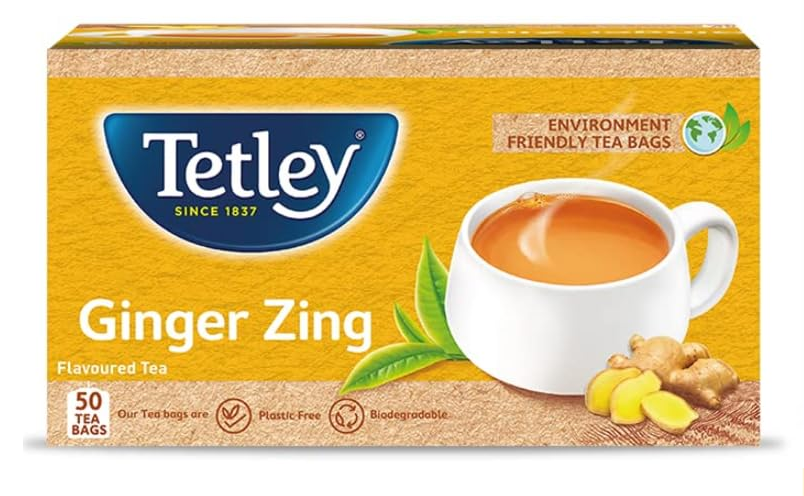 Tata Tetley With Gingeri Natural Flavour 50 Tea Bags