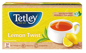 Tata Tetley With Lemon Natural Flavour 50 Tea Bags