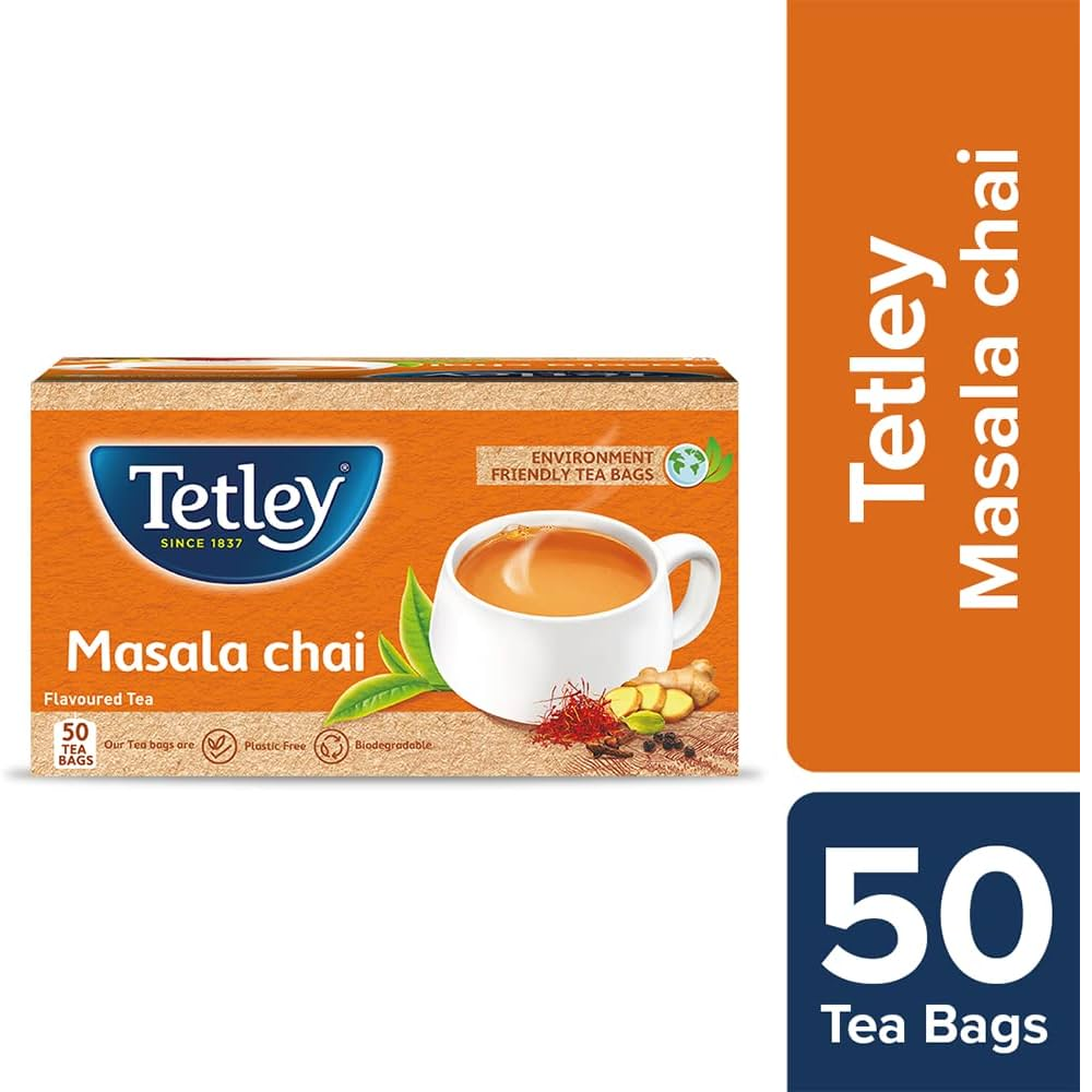 Tetley With Masala natural Flavour 50TB