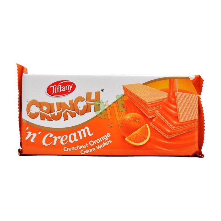 Tiffany Crunch N Cream Orange Cream Wafers 153gm Imp