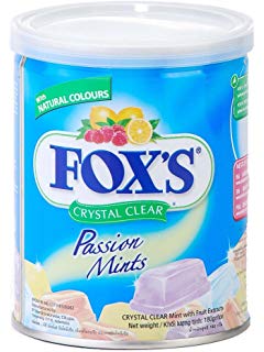 Foxs Crystal Clear Passion Mints 180gm Imp