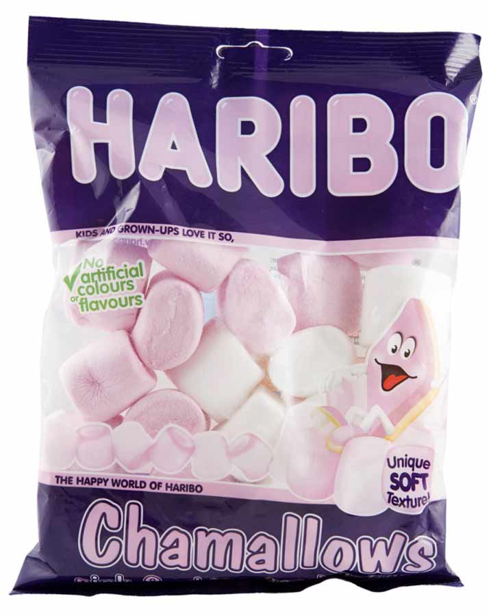 HARIBO CHAMALLAOWS PINK - WHITE MARSHMALLOWS 150GM