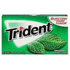 Trident Splash Chewing Gum Peppermint