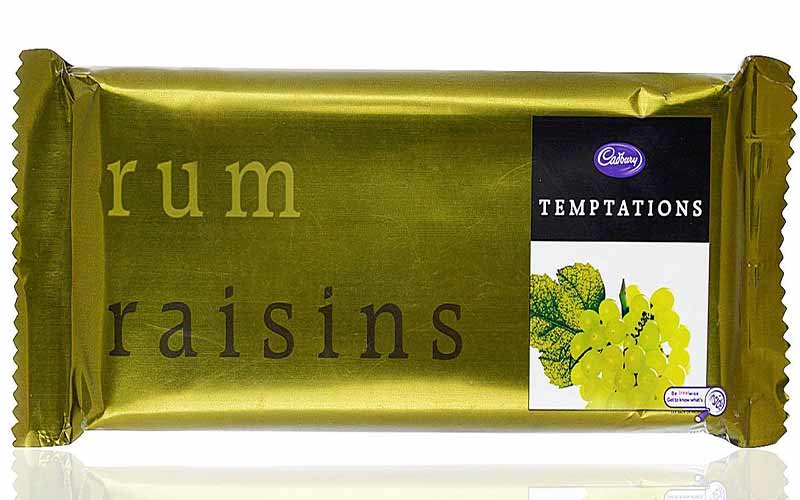 Cadbury Temptayions Rum Raisins 72gm