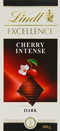 Lindt Excellence Cherry Intense Chocolate 100g Imp.