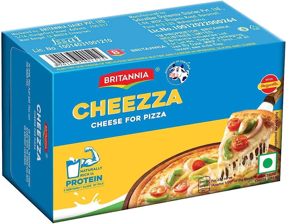 Britania Cheezza Cheese With Mozzarella 500gm