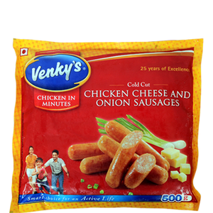 Venkys Chicken Cheese And Onion Sausages 500gm