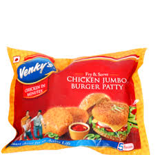 Venkys Chicken Jumbo Burger Patty 450gm