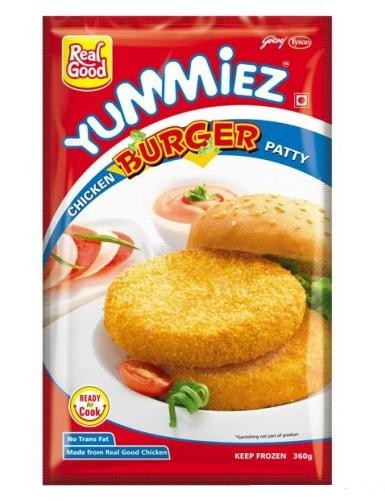 YUMMIEZ CHICKEN BURGER PATTY 360GM