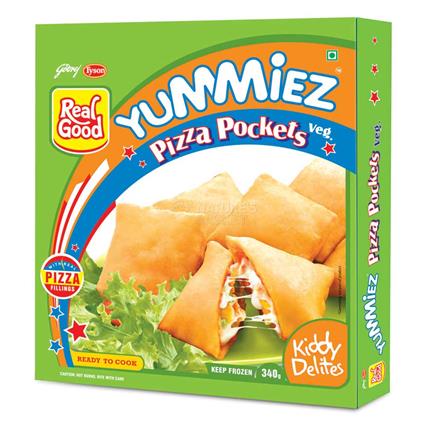 Yummiez Pizza Pockets Veg Kiddy Delites 340gm