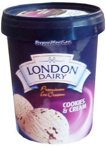 London Dairy Premium Ice Cream Cookies - Cream 125ml