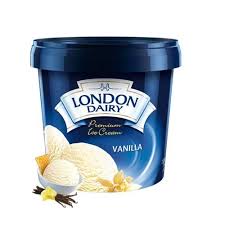 London Dairy Premium Ice Cream Vanilla 1ltr Imp