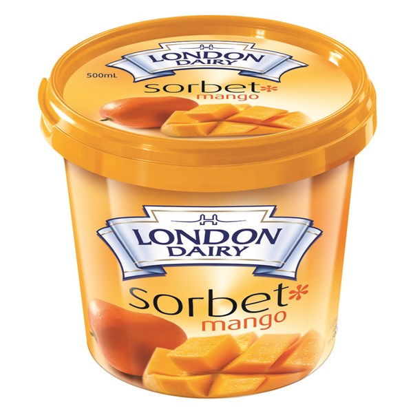 London Dairy Sorbet Mango 500ml Imp