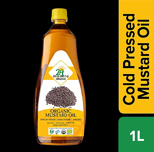 24 MANTRA ORGANIC PREMIUM MUSTARD OIL 1LTR