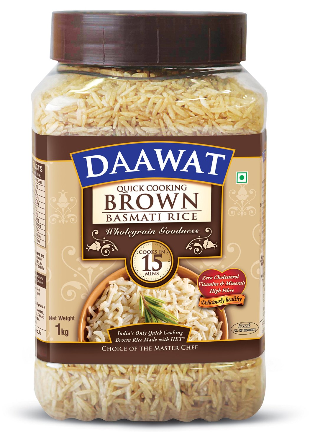 Daawat Brown Basmati Rice 1kg