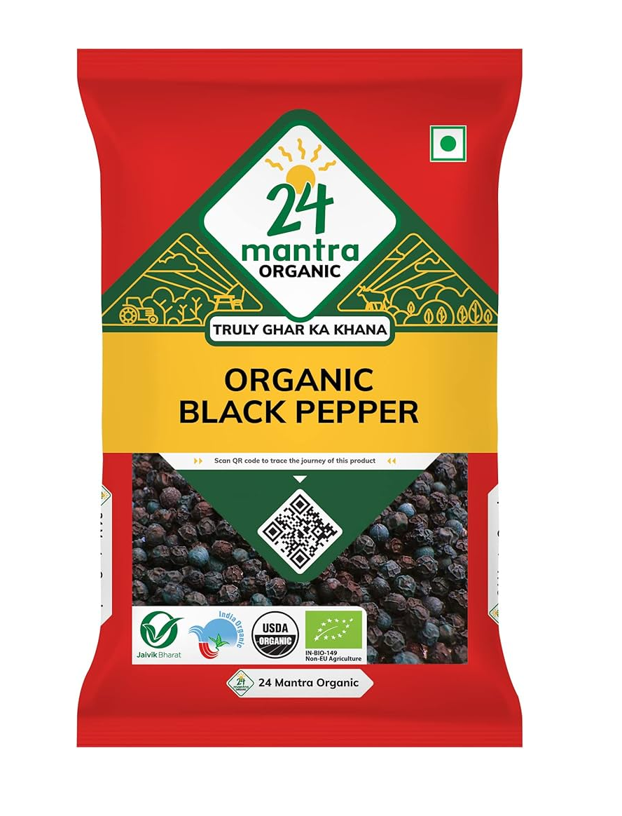 24 MANTRA ORGANIC BLACK PEPPER 100GM