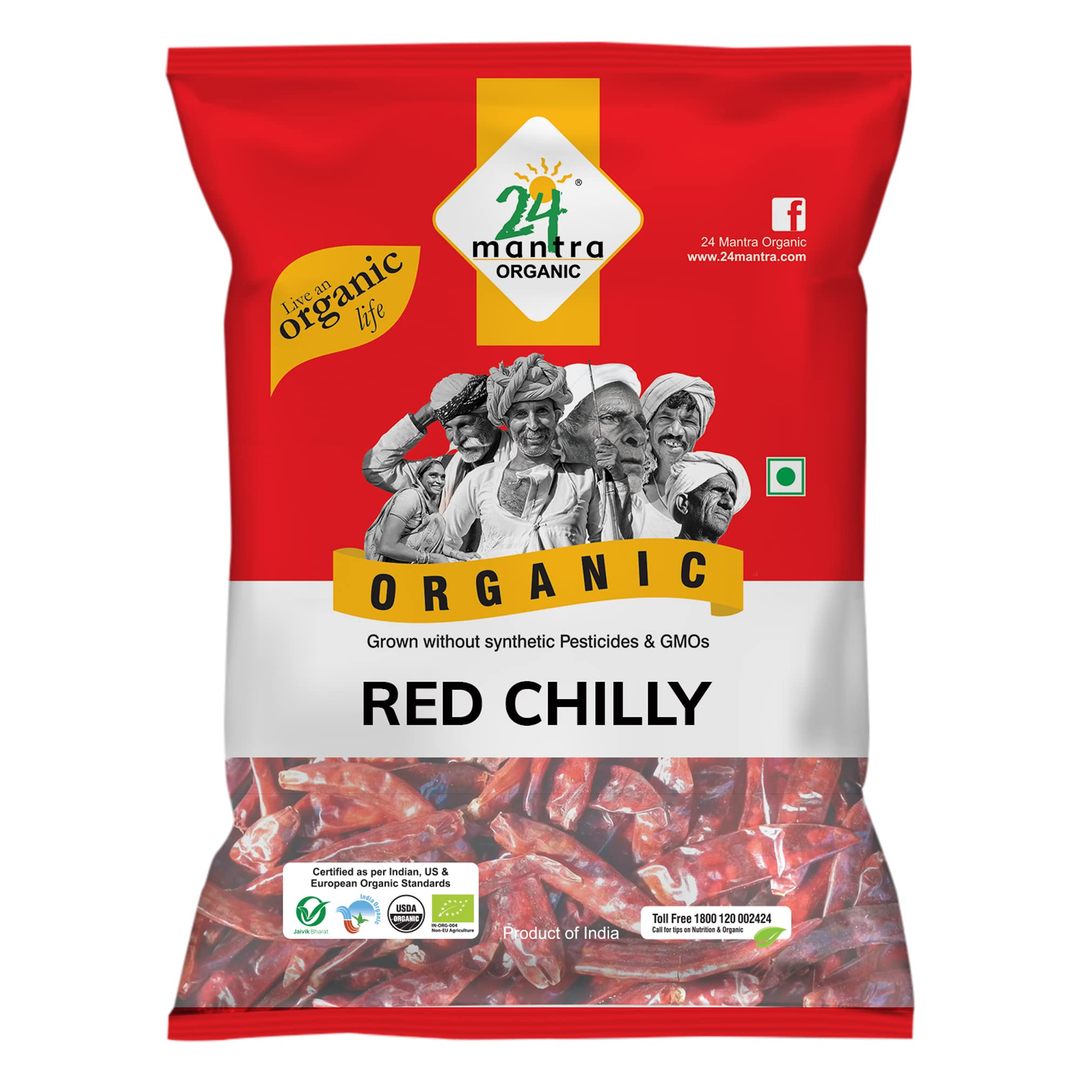 24 MANTRA ORGANIC RED STICK CHILLY 100GM