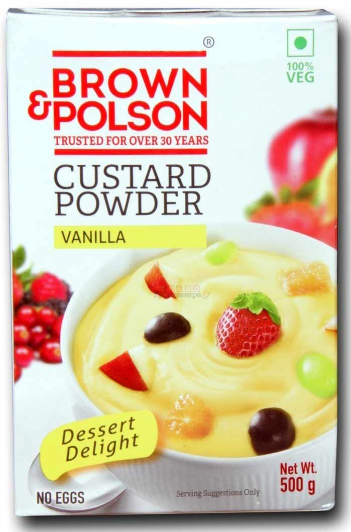 Brown - Polson Custard Powder Vanilla 500gm