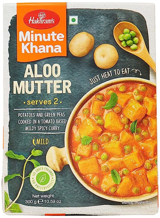 Haldirams Minute Khana Aloo Mutter 300gm