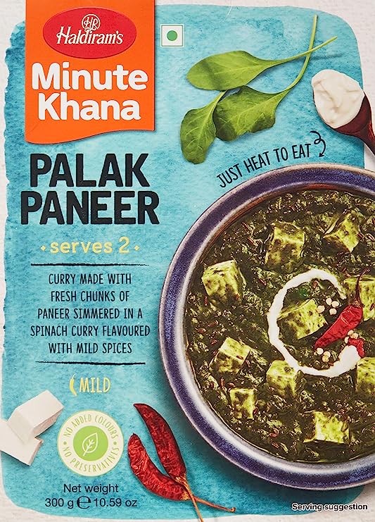 Haldirams Minute Khana Dilli Style PaLak Paneer 300gm