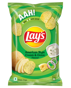 Lays American Style Cream - Onion Flavour Patato Chips 78gm