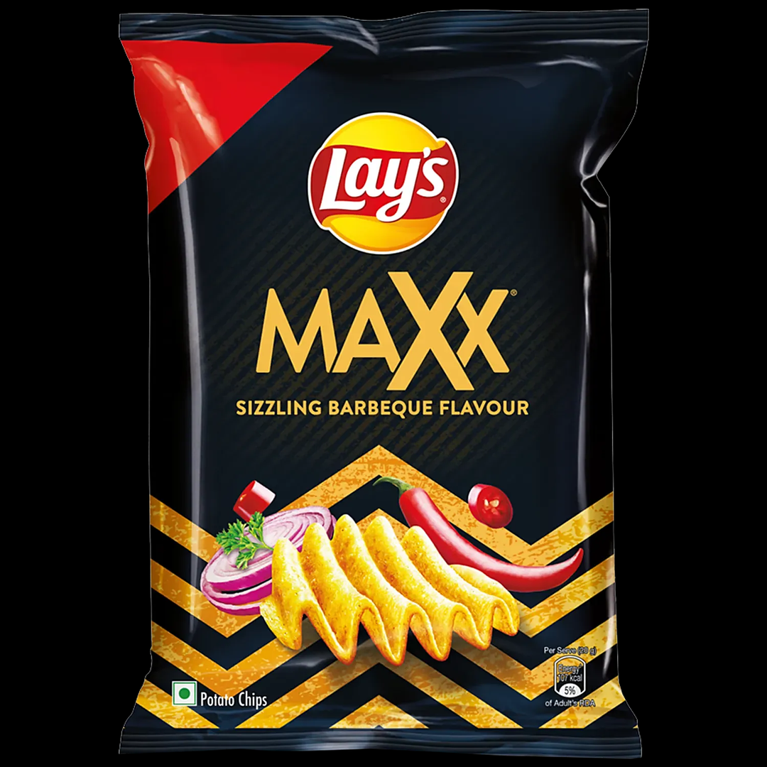 Lays Maxx Sizzling Barbeque Flavour Potato Chips 58g