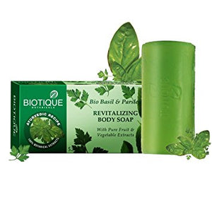 BIOTIQUE BASIL - PARSLEY REVITALIZING BODY SOAP- 150GM