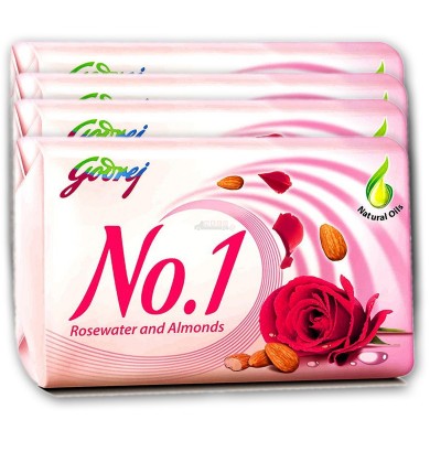 Godrej No1 Rosewater Almond Bathing Soap 3 1