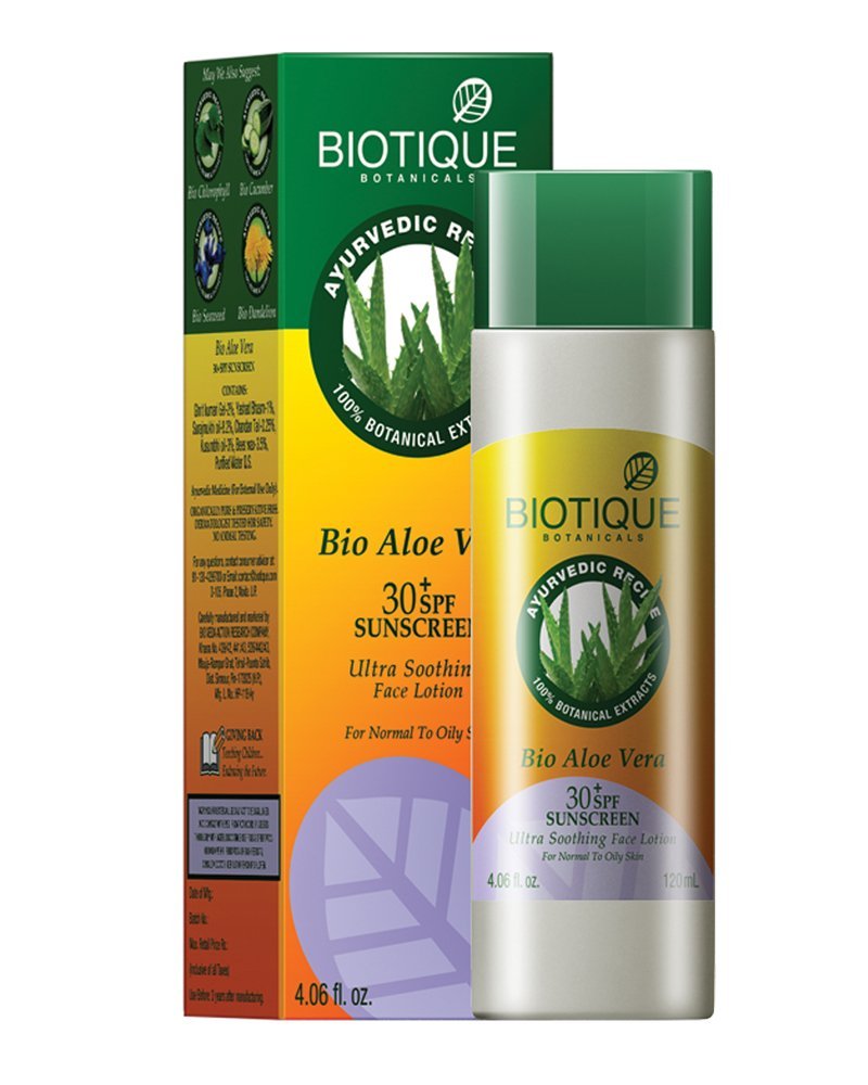 BIOTIQUE ALOEVERA PROTECTIVE lotion SPF-30 120ml