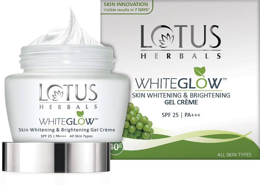 Lotus White Glow Skin Whitening - Brightening Gel Creme Spf-25 40Gm