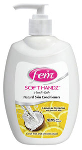 Fem Soft Handz Hand Wash Fight Germs Lemon 250ml