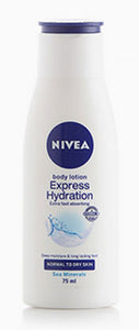 Nivea Express Hydration Body Lotion Sea Minerals 75ml