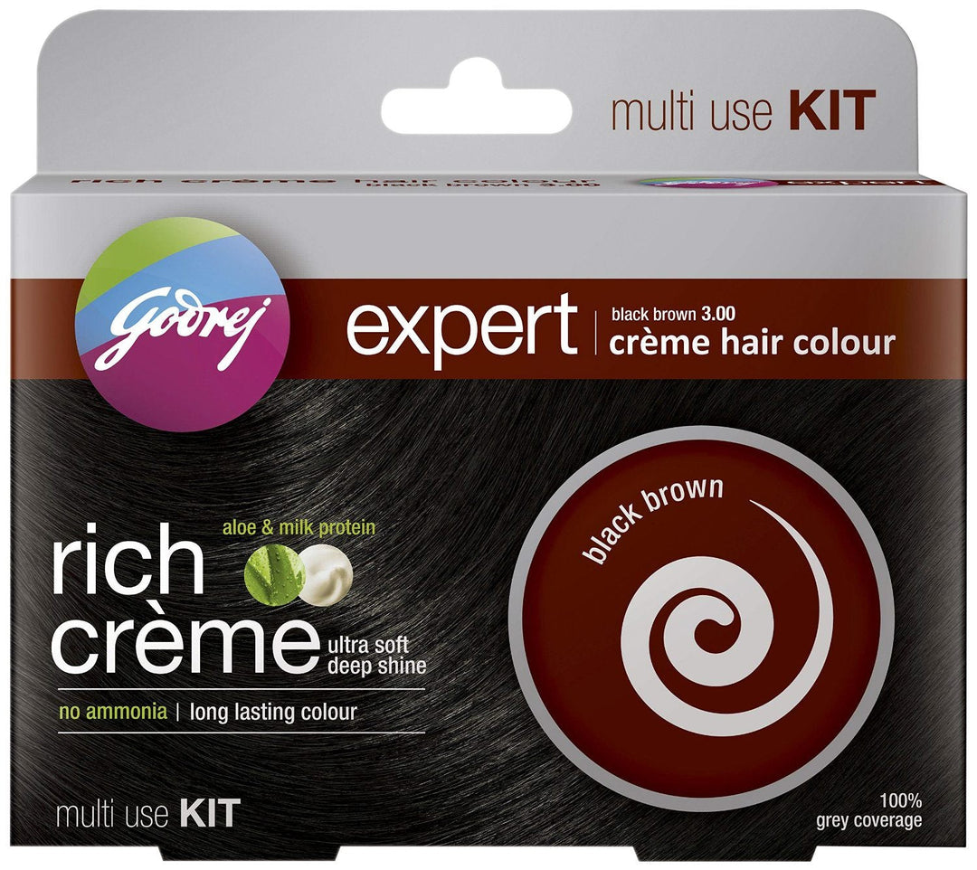 Godrej Expert Natural Black 1 Creme Hair Colour 52gm