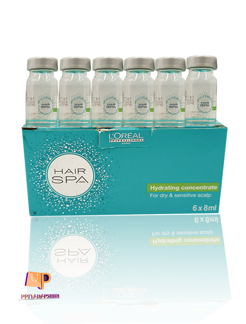 Loreal Paris Hair Spa Hydrating Concentrate For Dry - Sensitive Scalp 6*8ml