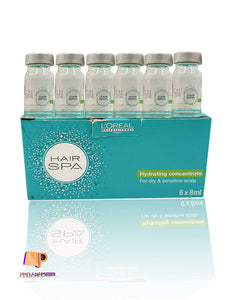 Loreal Paris Hair Spa Hydrating Concentrate For Dry - Sensitive Scalp 6*8ml